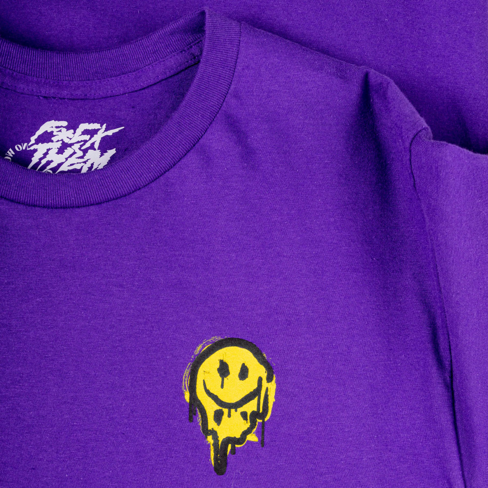 Smiley, purple