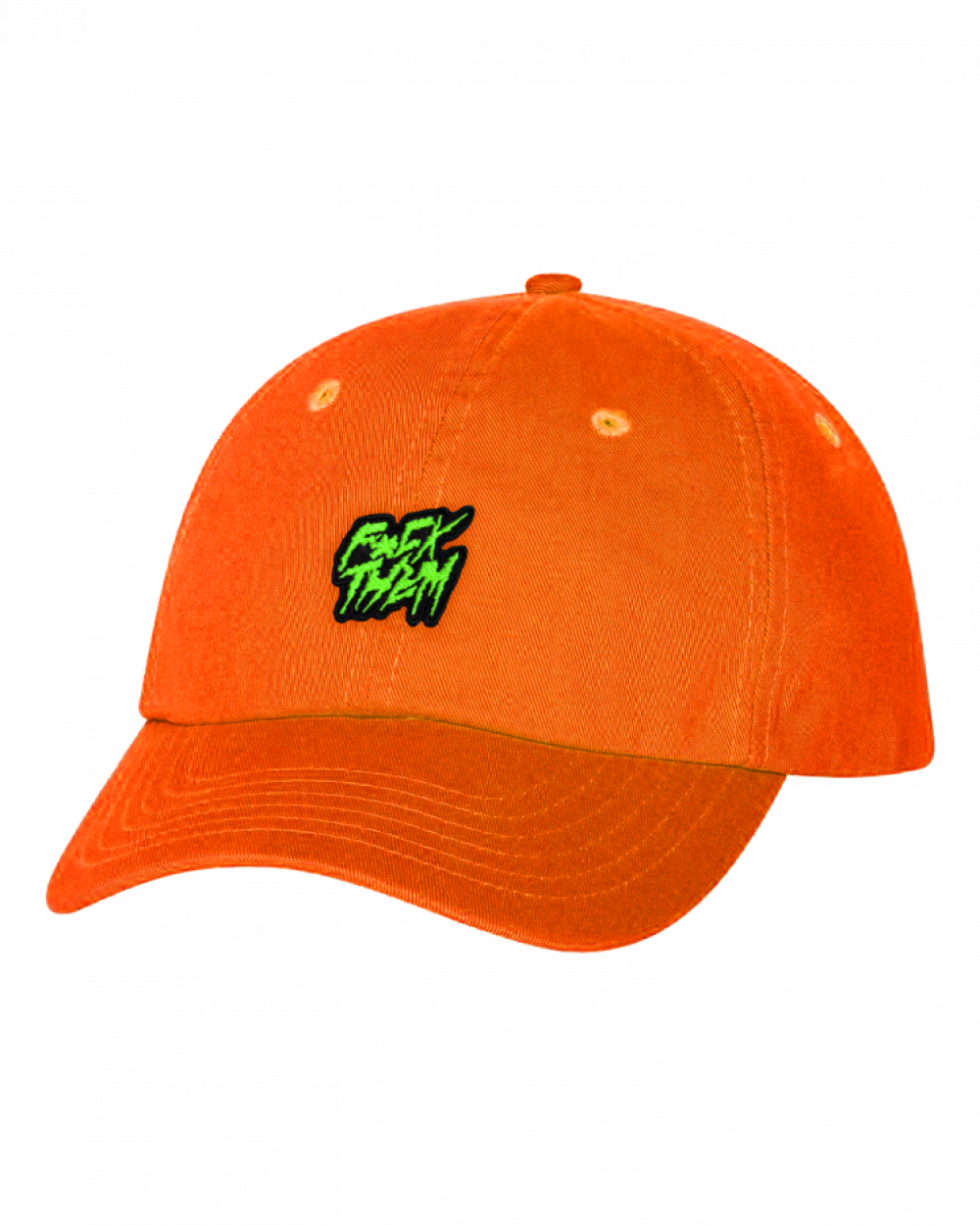 summer cap F*CK THEM neon orange