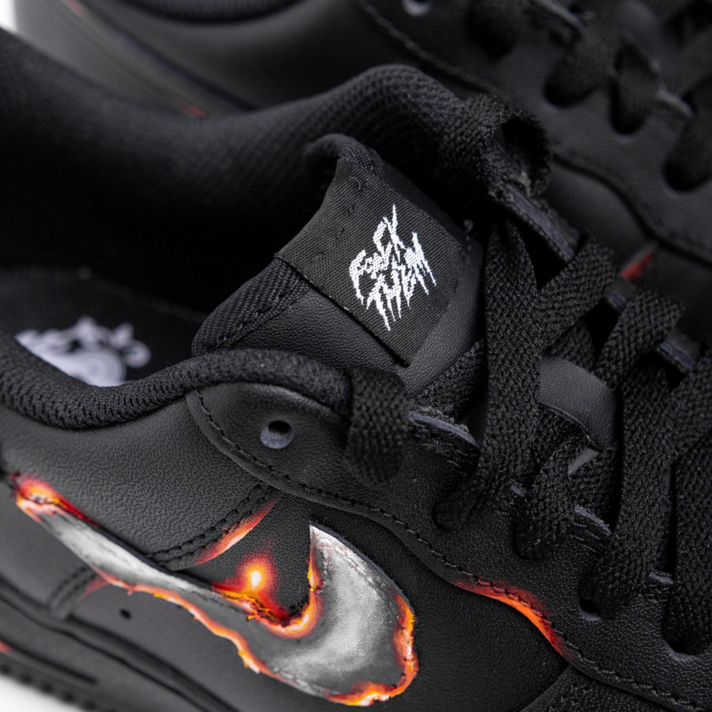 F*CK THEM FLAME * NIKE Air Force 1 low black