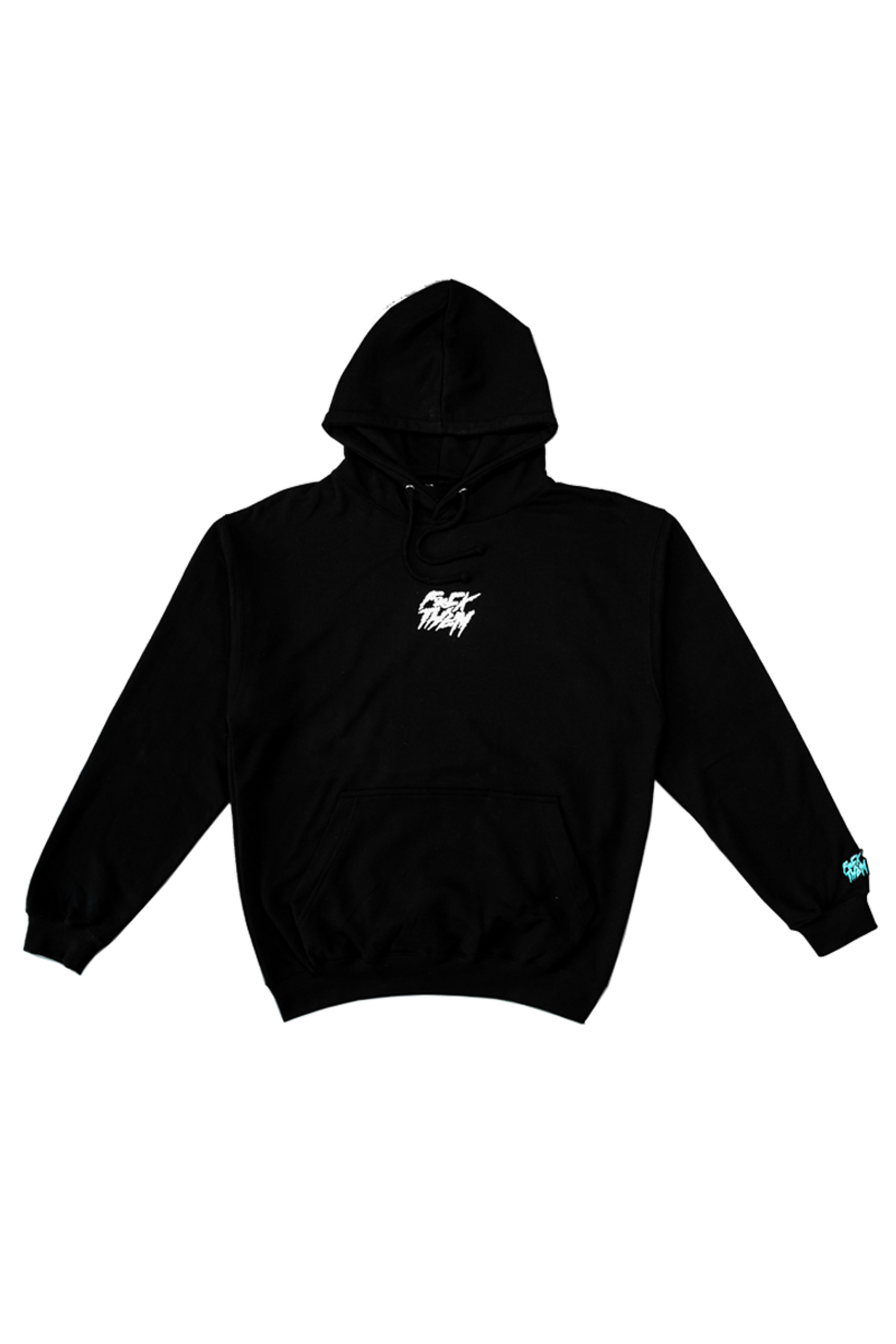 Welcome dig flap Basic black hoodie | F*CKTHEM OFFICIAL STORE