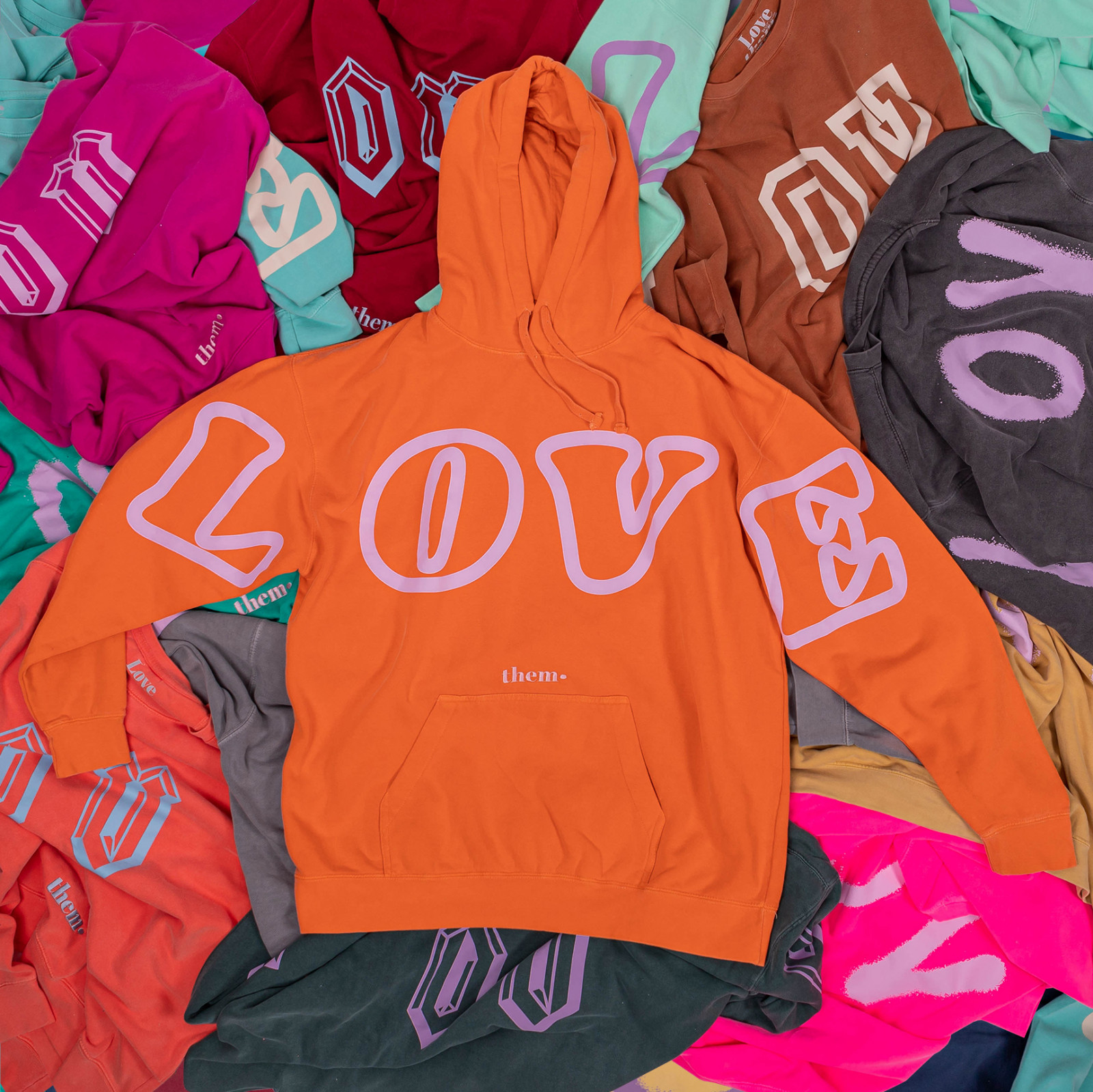 LOVE THEM onesize/oversize 80's Italic