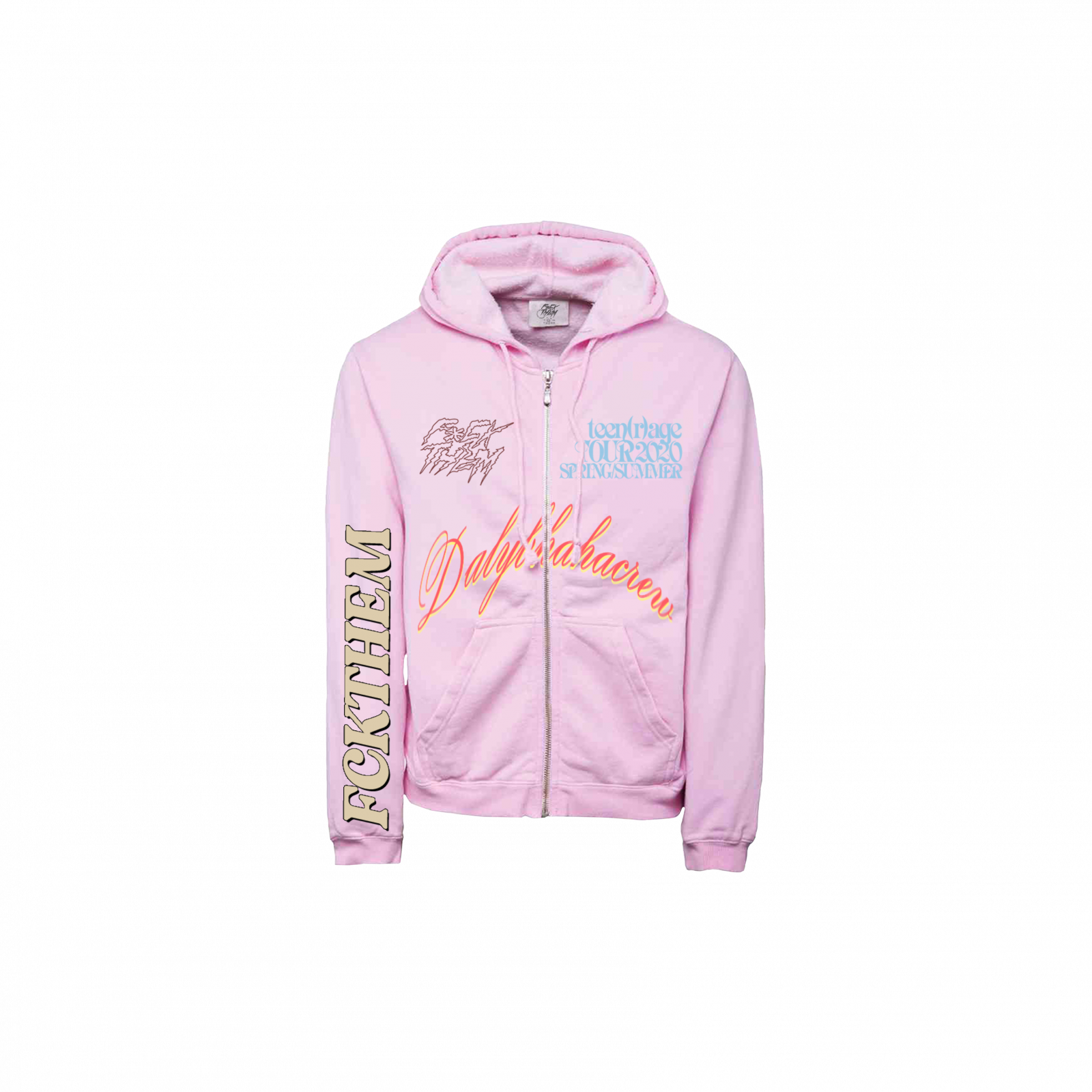 (r)age tour hoodie pink