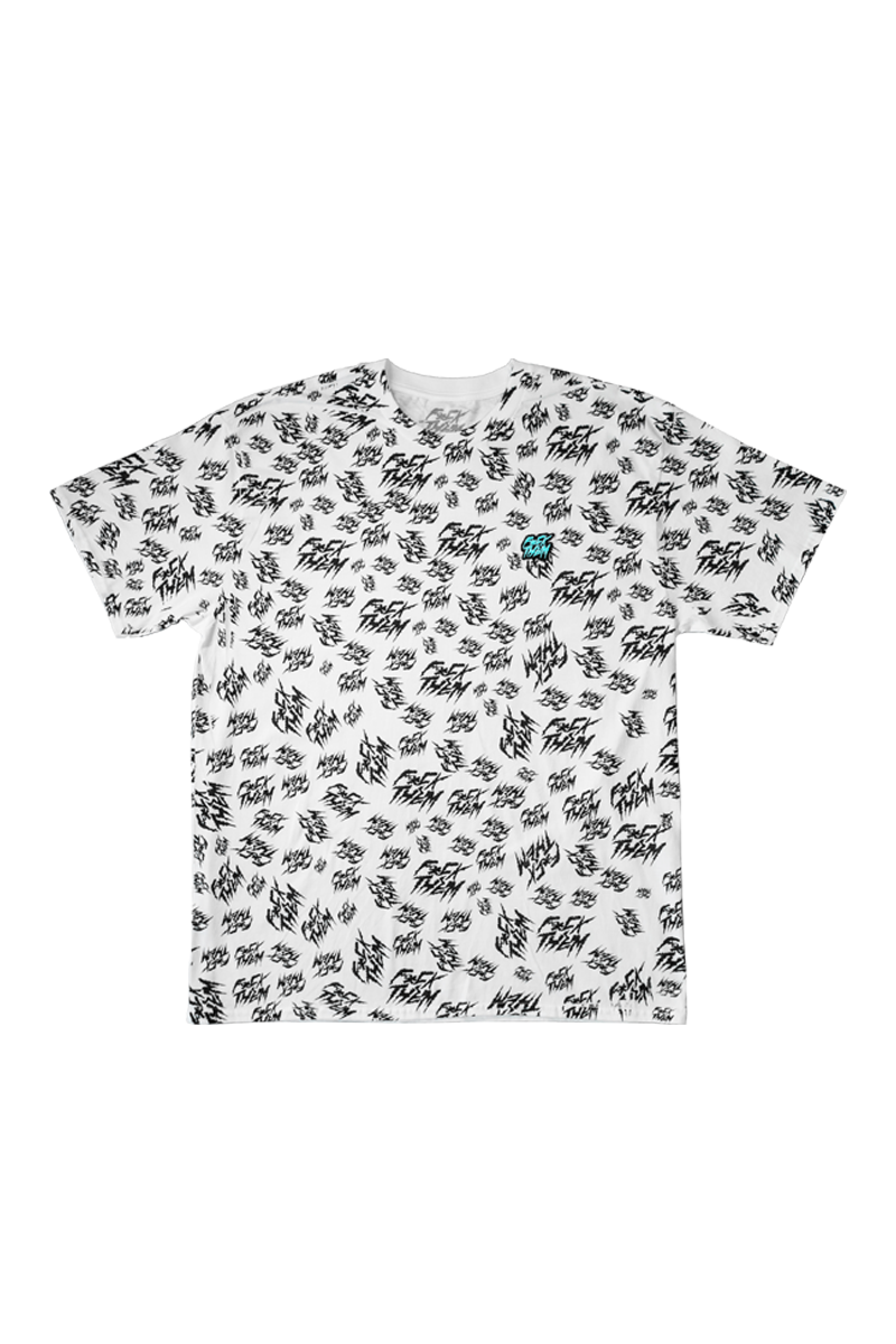 All over print Tee, White